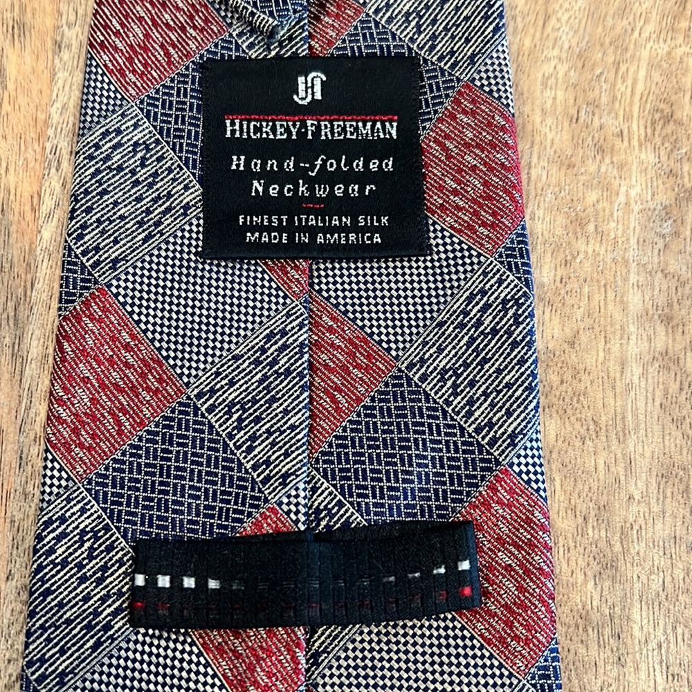 Hickey Freeman - Men’s Tie - Hand folded - Italian Silk Tie